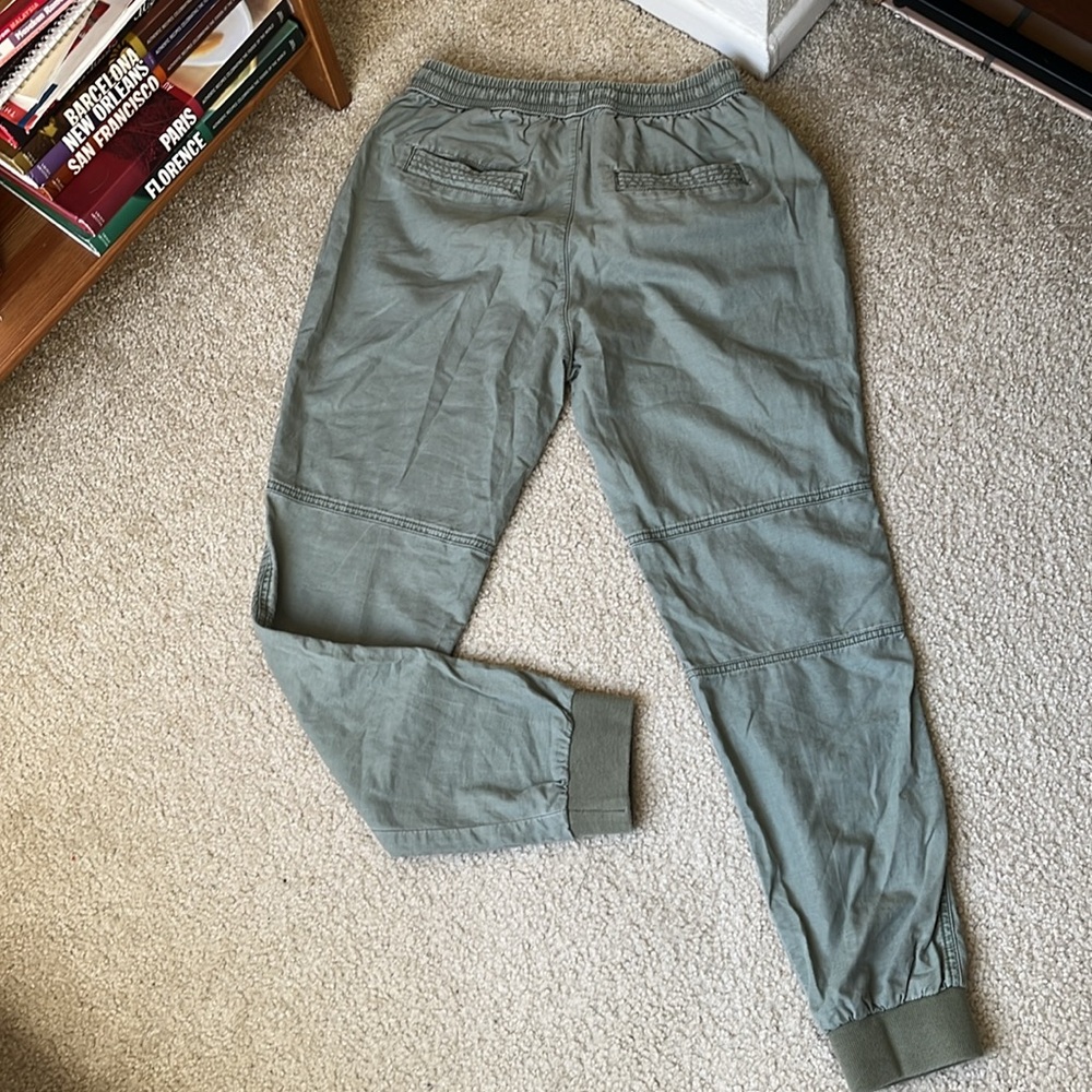 Abercrombie & Fitch Women's Moto Green Cotton Blend Utility Joggers, Size XS - Picture 3 of 15